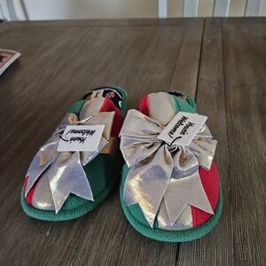 Dearfoam Christmas Slippers- 7/8